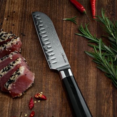 Lakeland Damascus Santoku Knife 13cm Blade image(2)