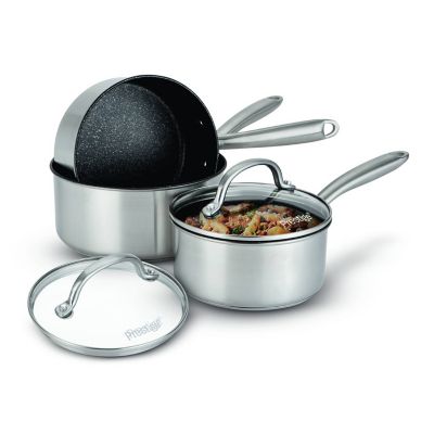 Prestige 3-Piece Stainless Steel Saucepan Set image(3)