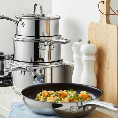 Lakeland 5-Piece Stainless Steel Pan Set image(2)