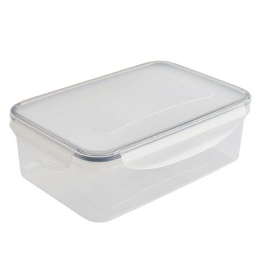 Plastic Storage Container for 2lbs Cooked or Uncooked Bacon, Meat, Food -  Fresh Seal - Refrigerator, Freezer, Dishwasher, and Microwave Safe. Food