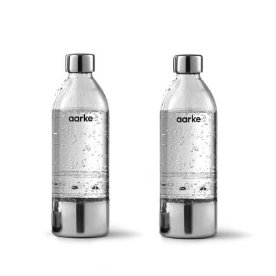 2 Aarke Carbonator Bottles 1L Lakeland