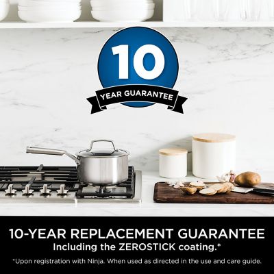 Ninja ZEROSTICK Stainless Steel 18cm Saucepan with Lid  image(10)