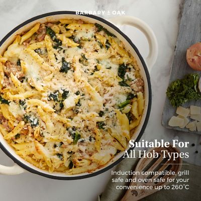 24cm Round Cast Iron Casserole Dish image(7)