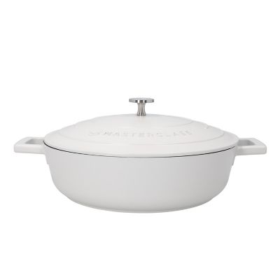28cm 4L Shallow Induction Casserole Dish Cream Lakeland
