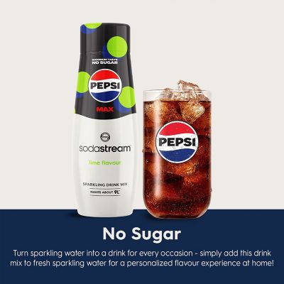 SodaStream Pepsi Max Lime Sparkling Drink Mix 440ml image(3)