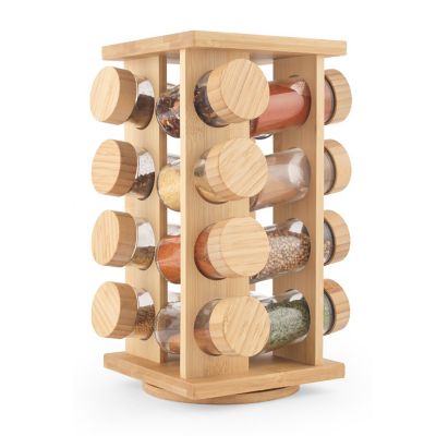 Salter Bamboo 16 Jar Rotating Spice Rack Lakeland