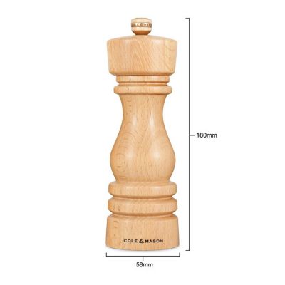 Cole & Mason London Beech Wood Pepper Mill image(10)