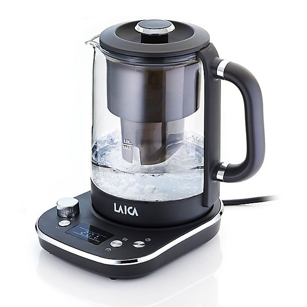 Laica Water Filter Kettle Anthracite 1L image(1)
