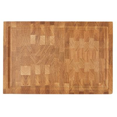Lakeland End Grain Oak Chopping Board 40cm image(1)