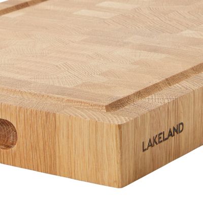 Lakeland End Grain Oak Chopping Board 40cm image(4)