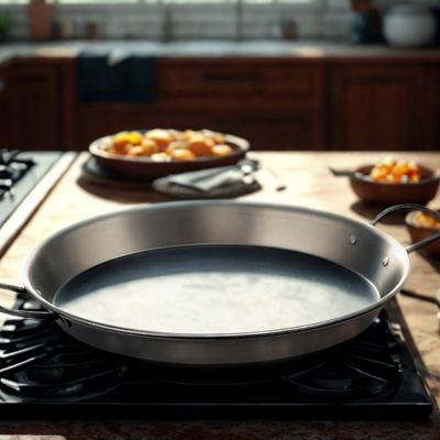 Vaello 34cm Steel Paella Pan image(4)