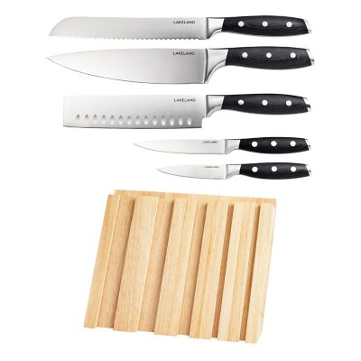 Tramontina Damascus 5 Piece Cutlery Knife Set with In-drawer Block