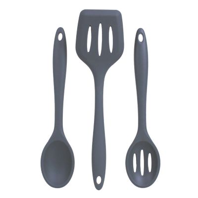 New OXO Good Grips Heavy Black Silicone Utensils - Set of 4 Spoons Ladle  Paddle