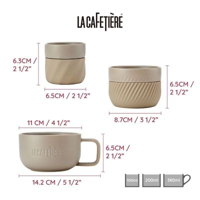 La Cafetiere 3pc Family Mug Set LCMUGSETALM3PC image(5)