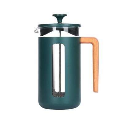 La Cafetière Pisa Stainless Steel Eight Cup Cafetière in Hunter Green LCPISA8CPGRNW