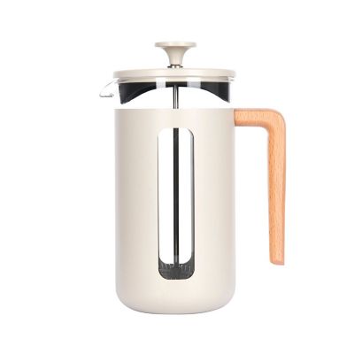 La Cafetière Pisa Stainless Steel Eight Cup Cafetière in Latte LCPISA8CPLATW