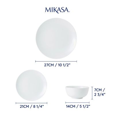 Mikasa Chalk 12-piece Porcelain Dinner Set image(4)