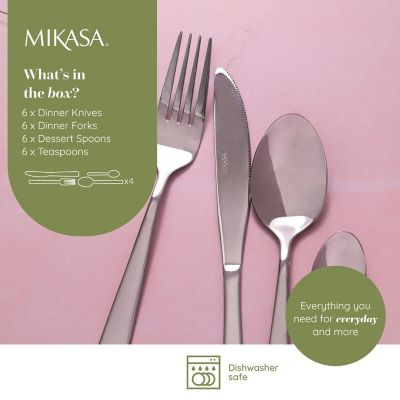 Mikasa Harlington 24-piece Stainless Steel Cutlery Set  image(3)