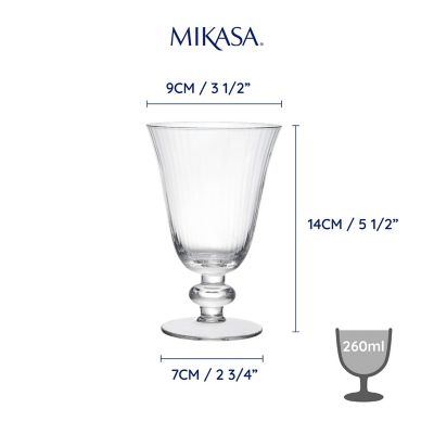 4 Mikasa Salerno Wine Glasses 260ml  image(4)
