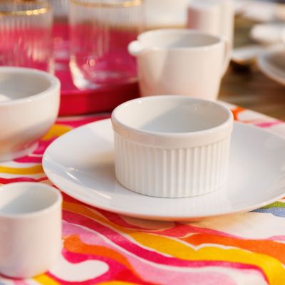 Mikasa Chalk 4-piece Porcelain Ramekin Set image(2)