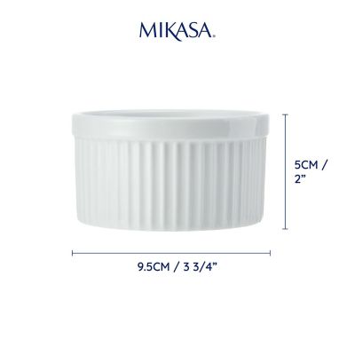 Mikasa Chalk 4-piece Porcelain Ramekin Set image(5)