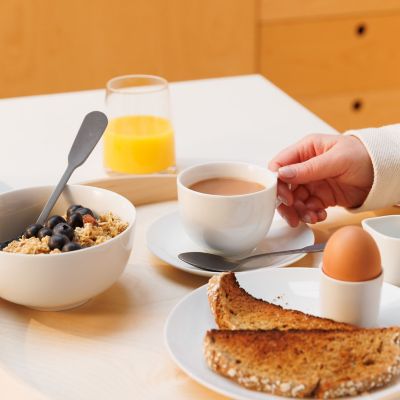 Mikasa Chalk 4-piece Porcelain Cereal Bowl Set image(2)