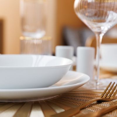 Mikasa Chalk 4-piece Porcelain Pasta Bowl Set image(3)