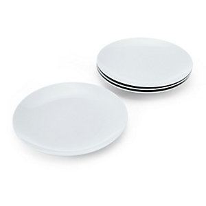 Mikasa Chalk 4-piece Porcelain Dinner Plate Set
