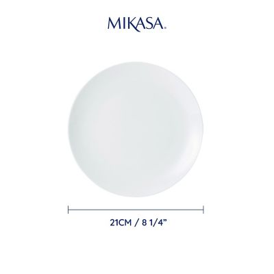 4 Mikasa Chalk Porcelain Side Plates image(4)