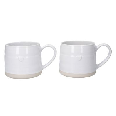 2 Mikasa Stoneware Cosy Mugs 380ml  image(1)