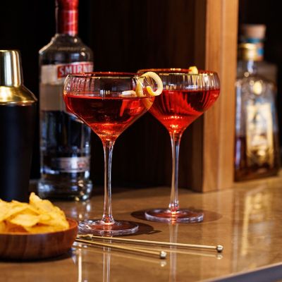 4 Mikasa Treviso Champagne Coupe Glasses 300ml image(2)