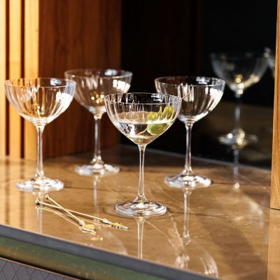 4 Mikasa Treviso Champagne Coupe Glasses 300ml image(3)