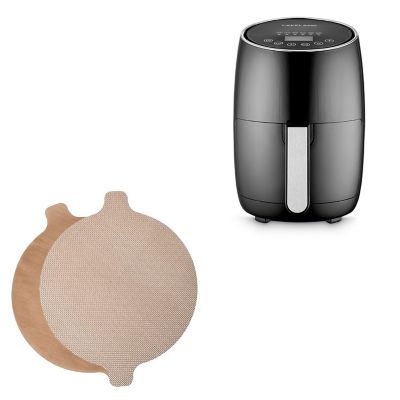 Lakeland 2L Digital Compact Air Fryer and Round Liners Bundle Lakeland