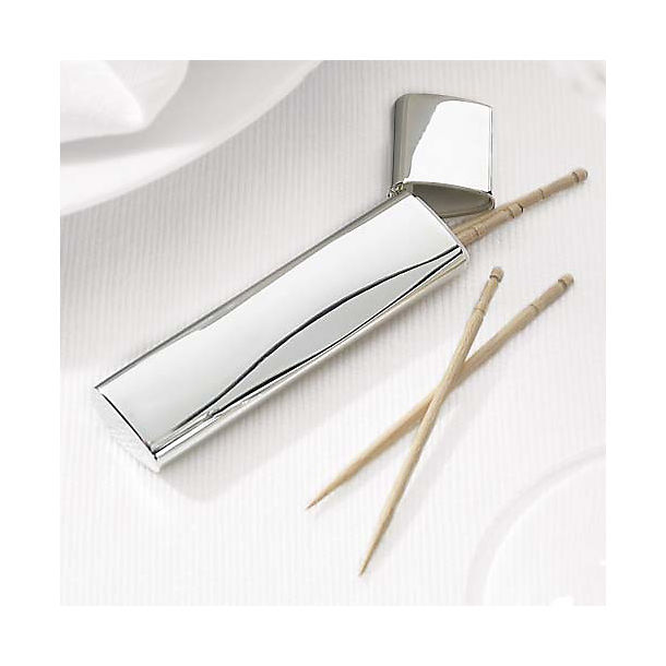 Silver-Plated Toothpick Case image()