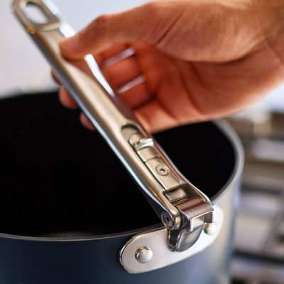 Joseph Joseph Space 23cm Saucepan with Lid and Folding Handles image(2)