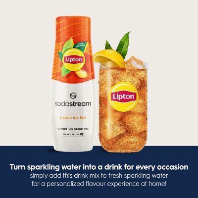 SodaStream Lipton Peach Iced Tea Sparkling Drink Mix 440ml image(3)