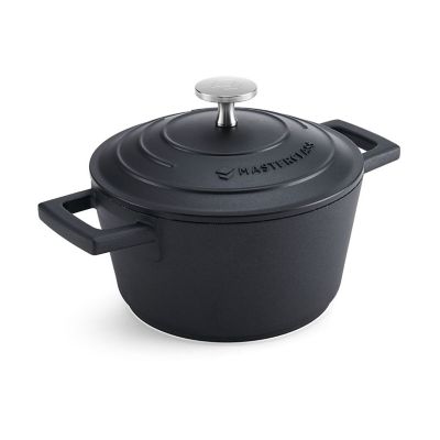 MasterClass 16cm Cast Aluminium Casserole Dish Black 