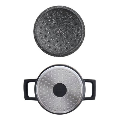 MasterClass 16cm Cast Aluminium Casserole Dish Black  image(4)