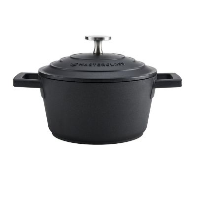MasterClass 16cm Cast Aluminium Casserole Dish Black  image(6)