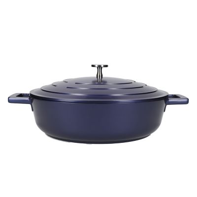 MasterClass 28cm Cast Aluminium Shallow Casserole Dish Blue  image(1)