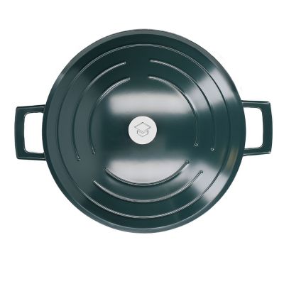MasterClass 24cm Cast Aluminium Casserole Dish Hunter Green  image(3)