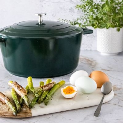 MasterClass 28cm Cast Aluminium Casserole Dish Hunter Green  image(6)