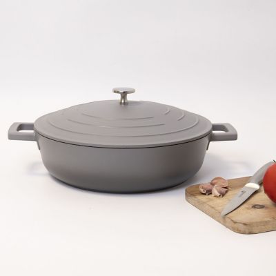 MasterClass 28cm Cast Aluminium Shallow Casserole Dish Grey Ombre image(2)