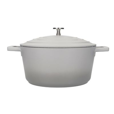 MasterClass 24cm Cast Aluminium Casserole Dish Grey Ombre image(1)