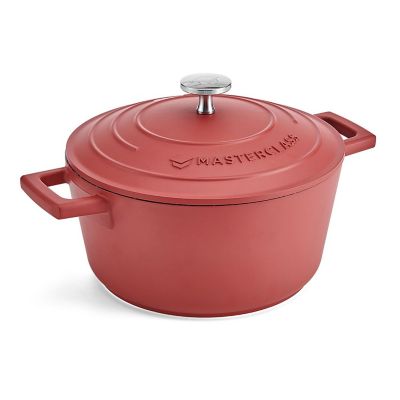 MasterClass 20cm Cast Aluminium Casserole Dish Red image(1)