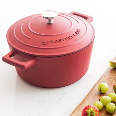 MasterClass 20cm Cast Aluminium Casserole Dish Red image(10)