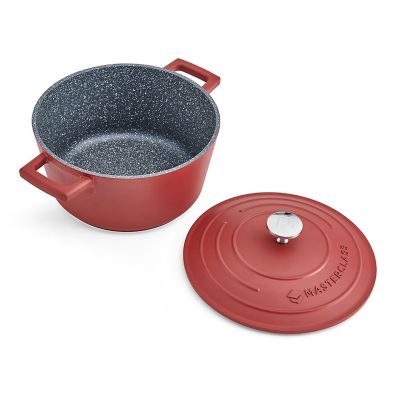 MasterClass 20cm Cast Aluminium Casserole Dish Red image(3)
