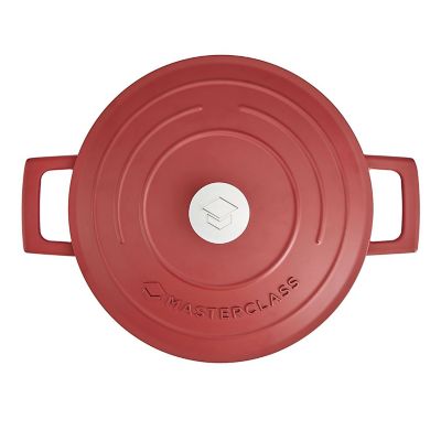 MasterClass 20cm Cast Aluminium Casserole Dish Red image(5)