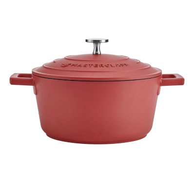 MasterClass 20cm Cast Aluminium Casserole Dish Red image(6)