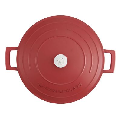 MasterClass 28cm Cast Aluminium Casserole Dish Red image(5)